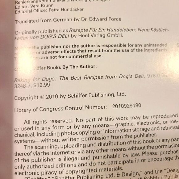 Cooking For Dogs New Recipes From Dog's Deli Softbound NWT - Picture 10 of 12